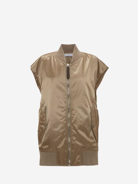 SLEEVELESS BOMBER JACKET