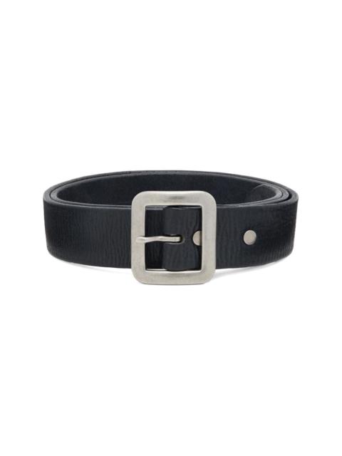 RRL by Ralph Lauren Black Hand-Burnished Leather Belt