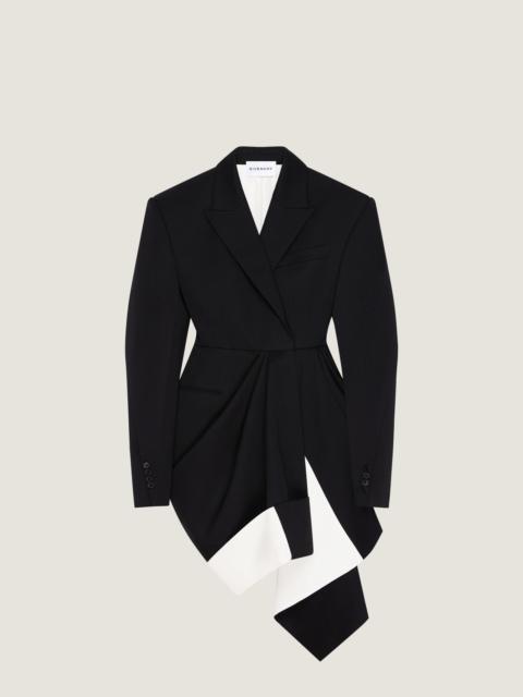 Givenchy JACKET IN WOOL WITH DRAPED DETAIL