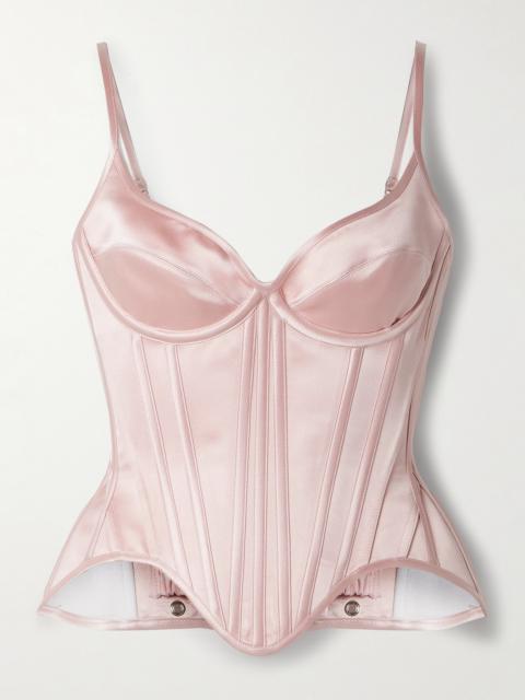 Wiederhoeft Salon Silk-satin Bustier Top