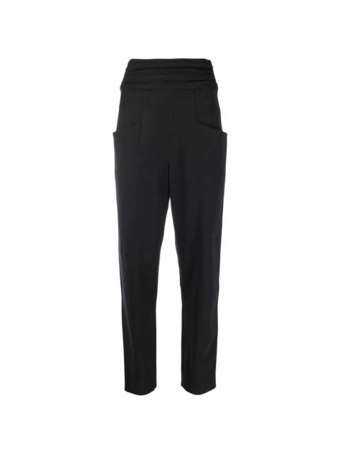 Stoda high-waisted tapered trousers
