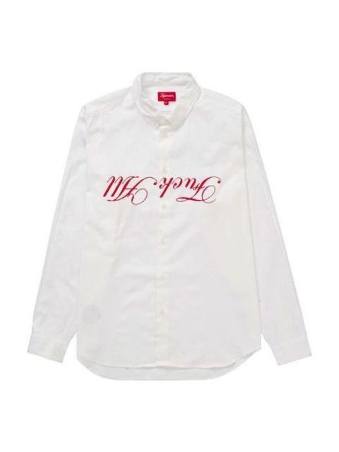 Supreme Supreme Jamie Reid Fuck All Shirt 'White Red' SUP-SS21-199