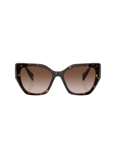 Prada logo tortoiseshell-frame sunglasses