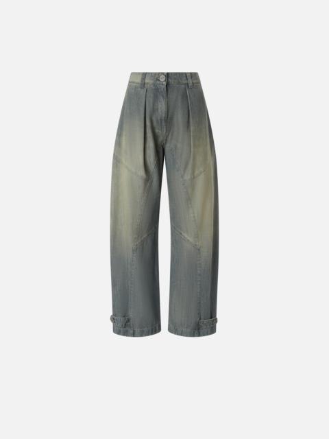 PINKO VINTAGE DENIM P-PANTS JEANS WITH BALLOON LEG
