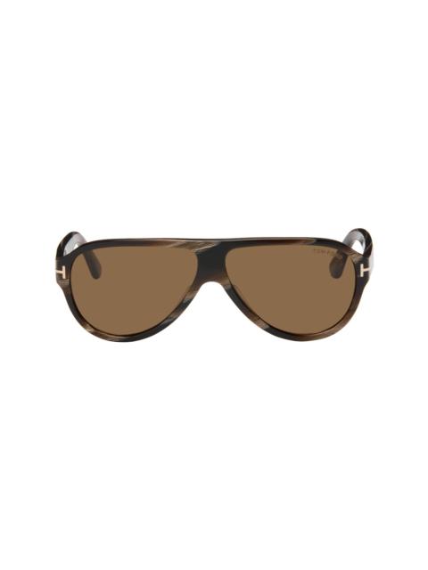 TOM FORD Brown Samuele Sunglasse