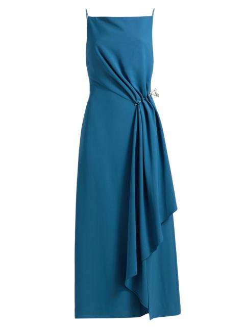 LELA ROSE Women's Rose Pin-Detailed Draped Crepe Cocktail Dress - Mallard