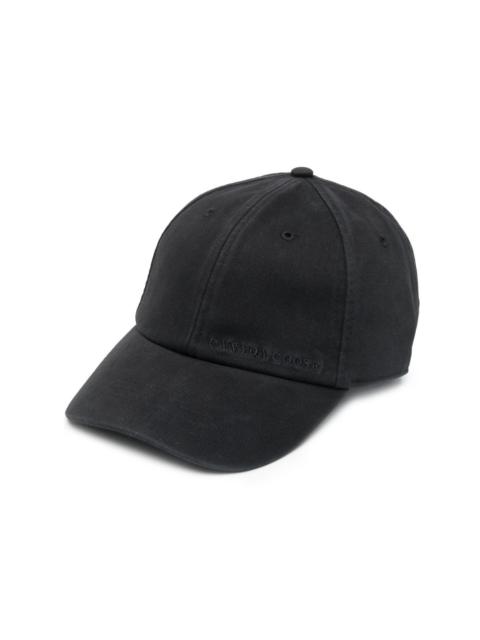 logo-embroidered cotton cap