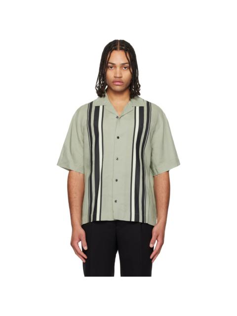 HUGO Green Striped Shirt