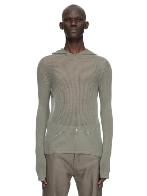 Rick Owens SHEER HOODED LS T