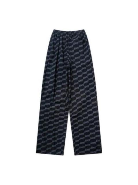 BALENCIAGA Balenciaga BB Monogram Pajama Pants 'Black Grey' 658883TML361269