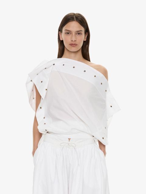 CHRISTOPHER ESBER Spiral Stone Snap Poplin Top