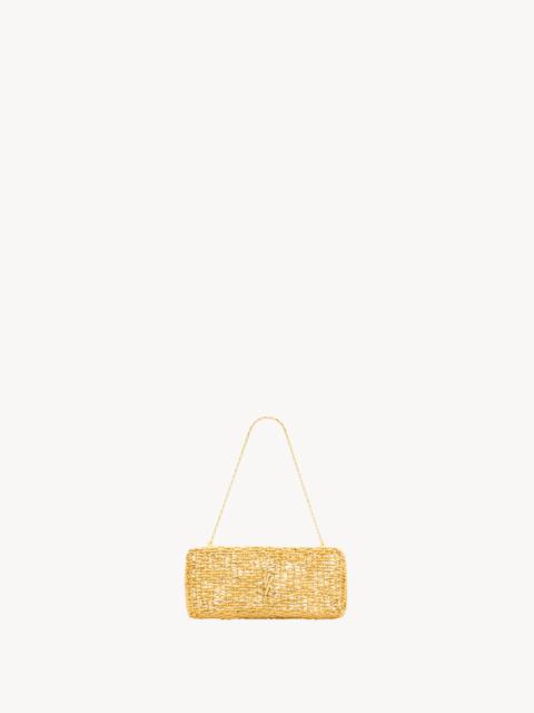 SAINT LAURENT EVENING CLUTCH IN WOVEN METAL