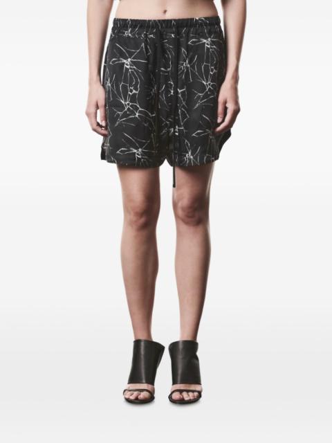 thom/krom marble print shorts