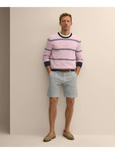 Brooks Brothers 9" Washed Cotton Seersucker Shorts