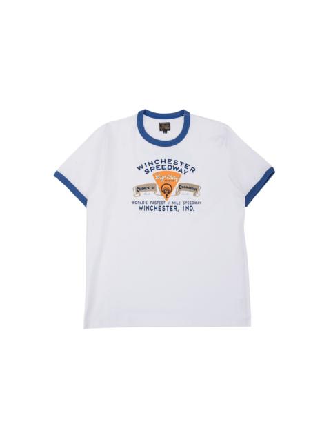 The Real McCoys MC26027 Joe McCoy Tee / Big Chief White/Blue