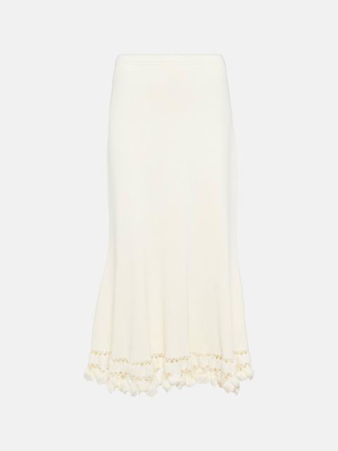 Ayla ribbed-knit maxi skirt