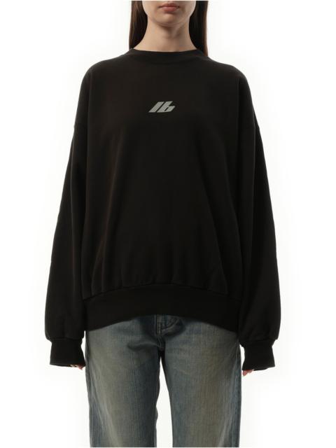 BALENCIAGA Activewear Logo Medium Fit Sweatshirt in Faded Black