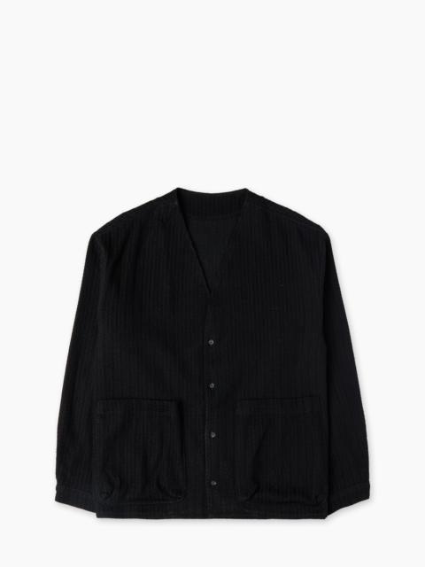 Naked & Famous NAKED & FAMOUS DENIM WISE GUY SHIRT BLACK SUGIAYA