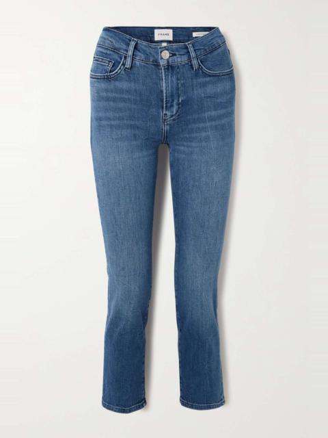 FRAME Le High cropped slim-leg jeans
