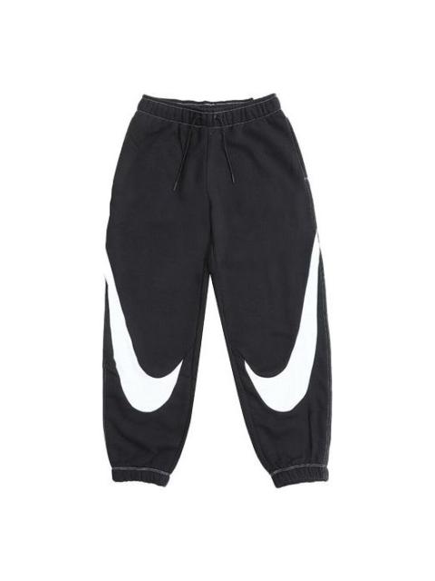 (WMNS) Nike Large Logo Bundle Feet Sports Pants/Trousers/Joggers Black DD5583-010