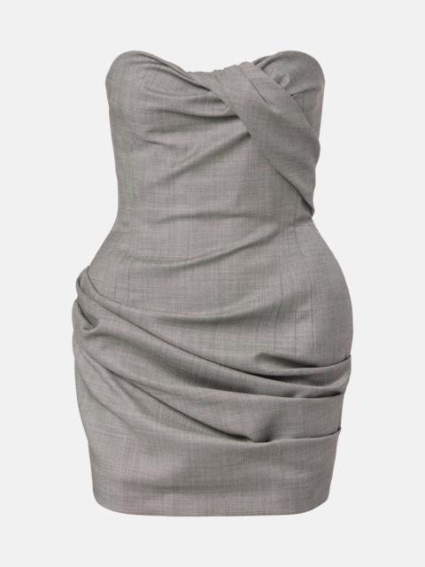 MAGDA BUTRYM Draped wool minidress