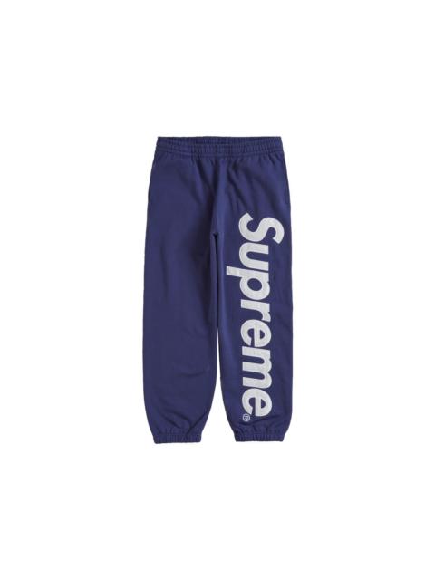 Supreme Supreme Satin Appliqué Sweatpant (FW23) Washed Navy
