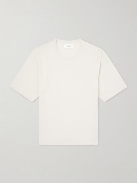 NN07 Ryan Knitted Cotton and Linen-Blend T-Shirt