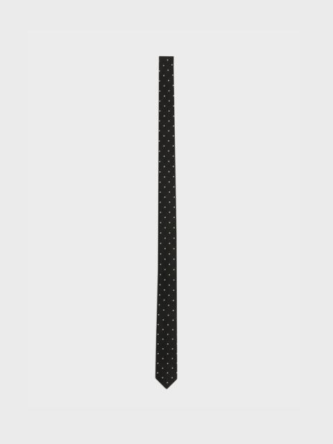 CELINE tie in printed silk