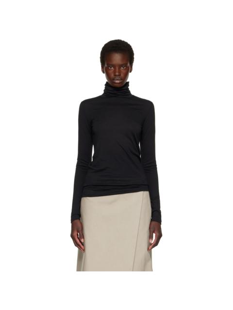 Jil Sander Black Wool Turtleneck