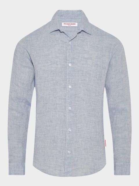 ORLEBAR BROWN Men's Giles Linen Sport Shirt