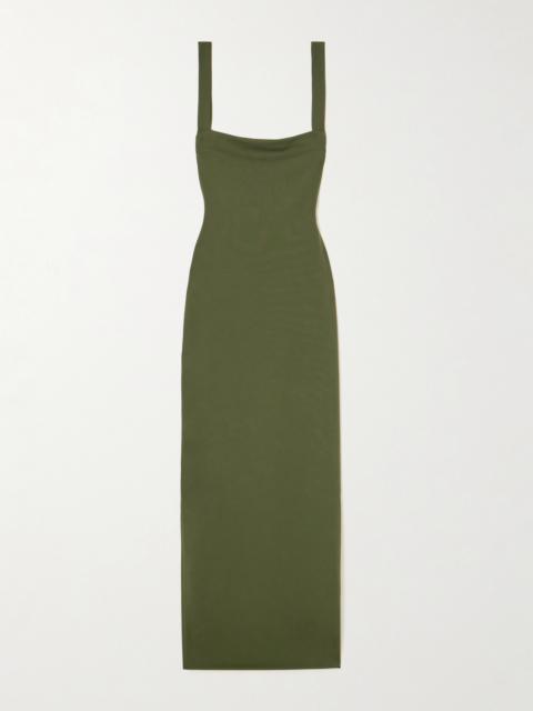 SOLACE LONDON Joni Stretch-crepe Maxi Dress