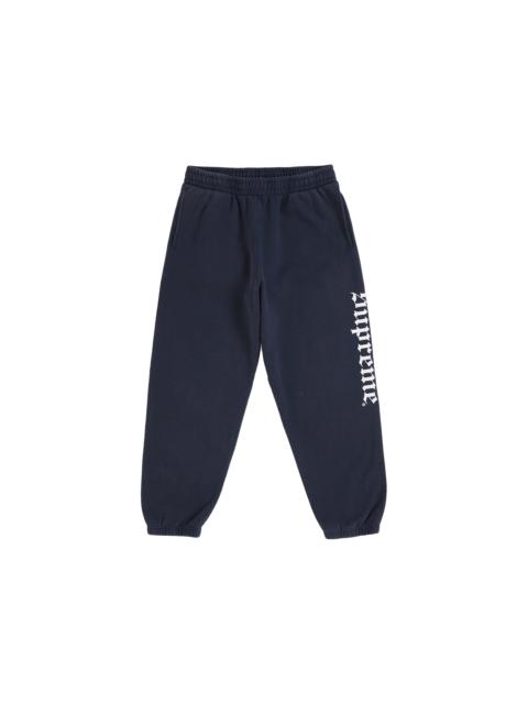 Supreme Supreme Washed Old English Sweatpant Navy