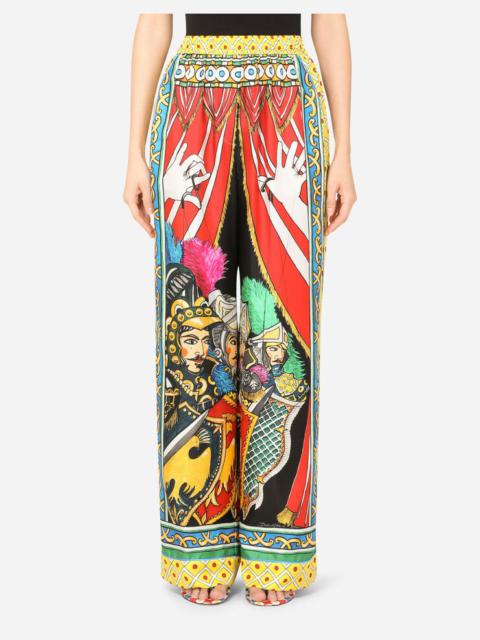 Dolce & Gabbana Carretto-print twill pajama pants