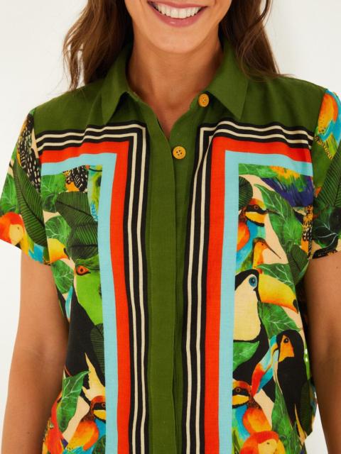 FARM RIO Bird Leaves Shirt