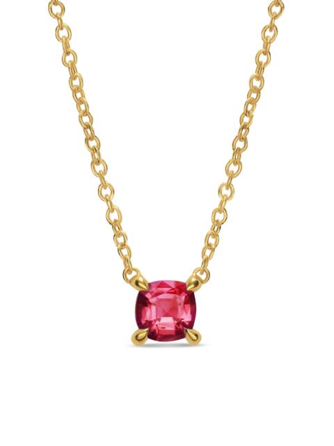 DAVID YURMAN Women's Micro Chatelaine Pendant Necklace in 18K Yellow Gold - Ruby