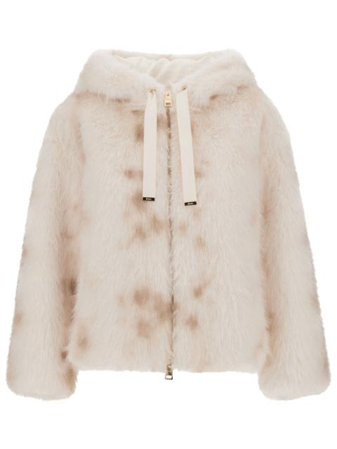Herno Faux Fur Lynx-Effect Jacket