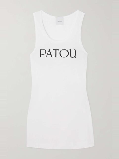 PATOU Iconic printed cotton-jersey tank