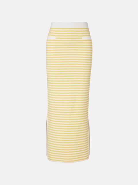 POSSE Ari striped pencil skirt