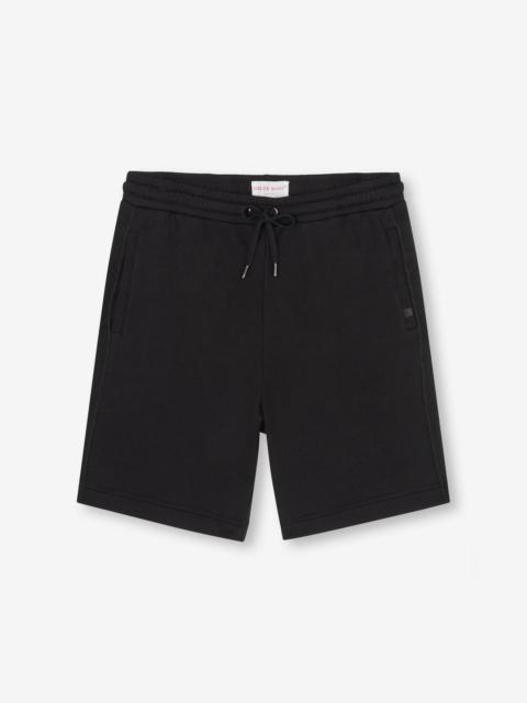 Derek Rose Men's Sweat Shorts Quinn Cotton Modal Black