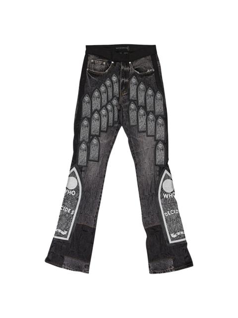 WHO DECIDES WAR PATCHED ARCH PANTS "BLACK" 1120860002SS24