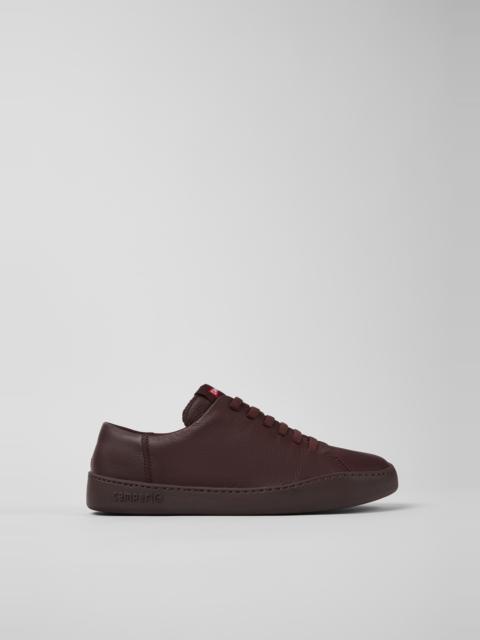 CAMPERLAB Burgundy leather sneakers for men