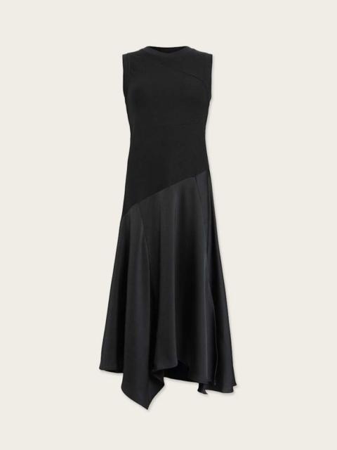 ALLSAINTS PIA ASYMMETRIC SATIN DRESS