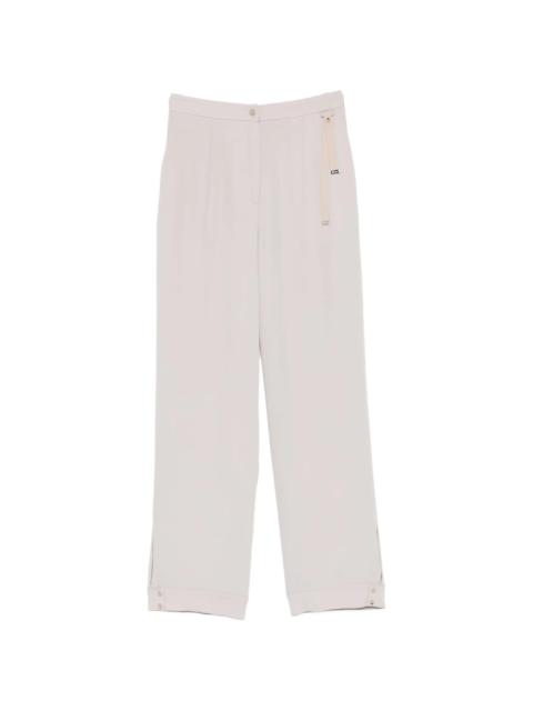 Herno Herno Grosgrain-detail Slit-hem Trousers