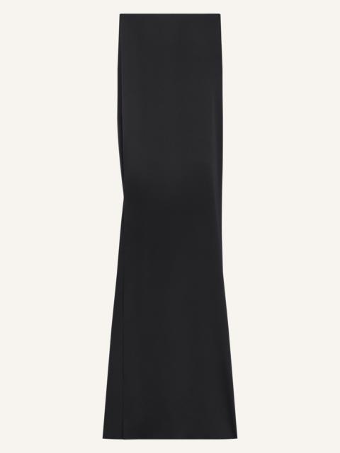 courrèges SATIN BUSTIER LONG DRESS