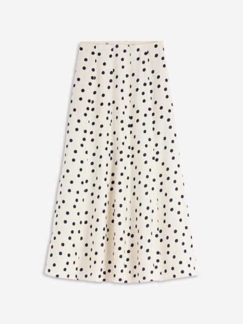 BODEN Miriam Linen Maxi Skirt-Ivory, Painted Dot