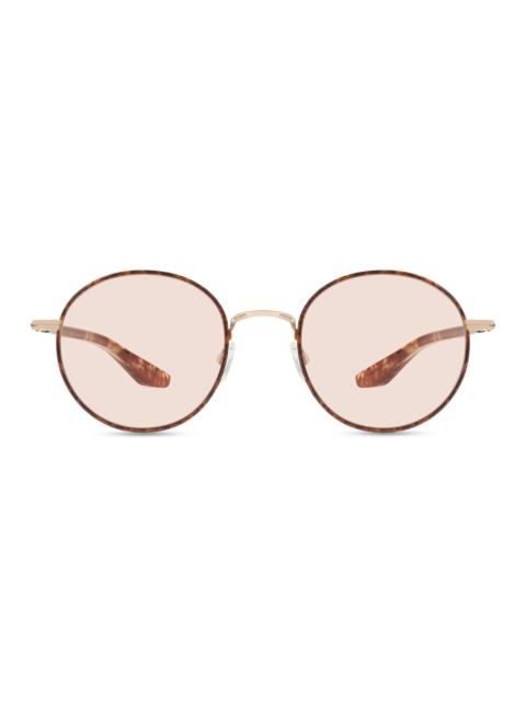 BARTON PERREIRA Men's Caster 50MM Round Sunglasses - Beige Rose Wood Havana