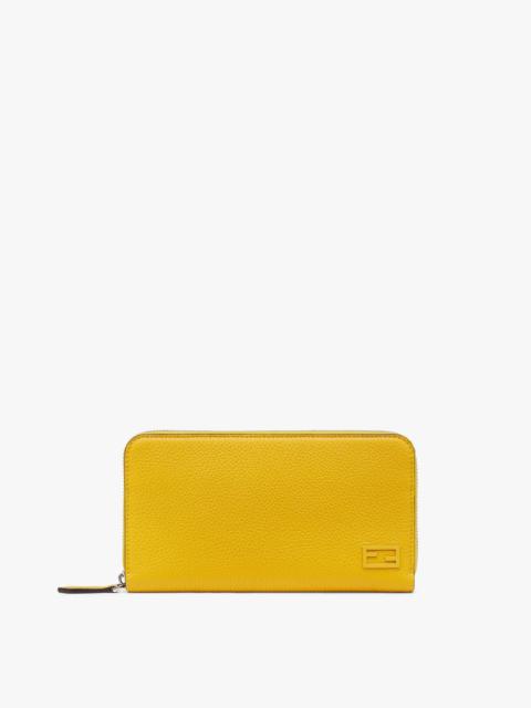 FENDI Yellow leather wallet