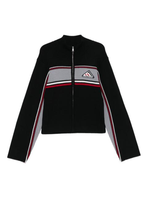 Martine Rose ribbed panelled zip-up jacket