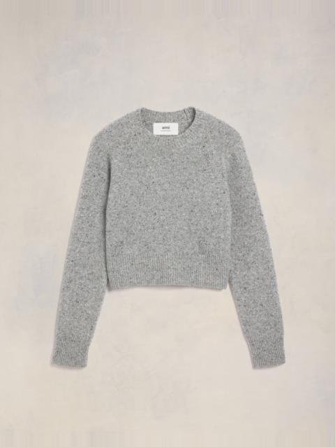 AMI EMBROIDERY CREWNECK SWEATER