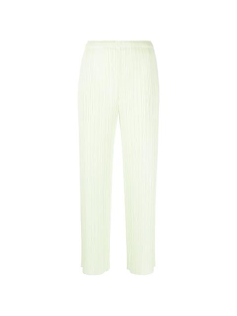 Pleats Please Issey Miyake plissé cropped trousers